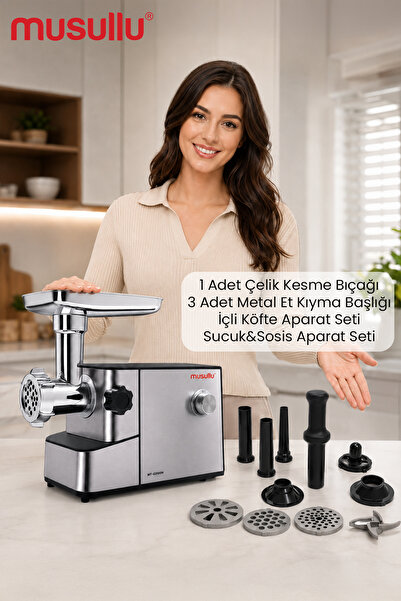 Musullu MT-G2100M Et Kıyma Makinesi ve Rende Makinesi