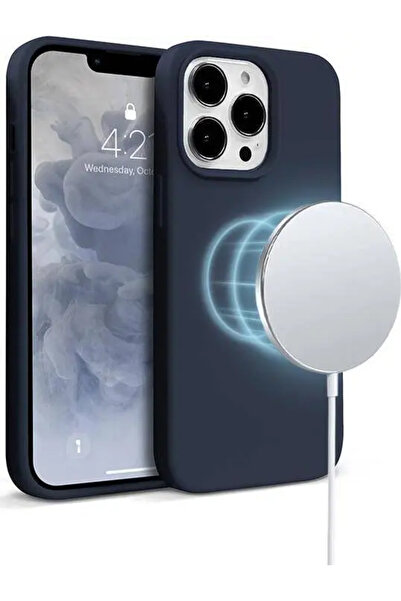 Crong Husă Magnetică Colorată - Etui iPhone 13 Pro Max MagSafe (granat)