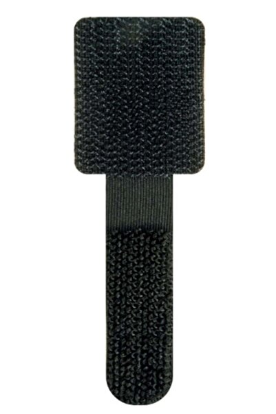 Schwaiger Klett-Wandclip 90 x 12 x 2mm Negru 10 bucăți