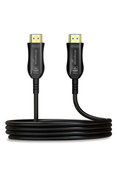MediaRange Cablu HDMI de mare viteză Ethernet AOC 18Gbit/s 15m