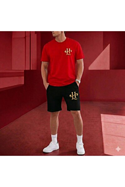 SILATU SET TRICOU ȘI PANTALONI SCURTĂ CU LOGO HİLAL IMPRIMAT