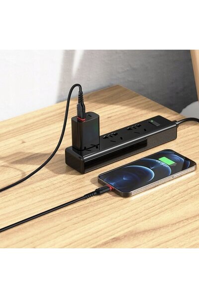 hoco. Cablu USB Hoco USB-A - Lightning 3 m Negru