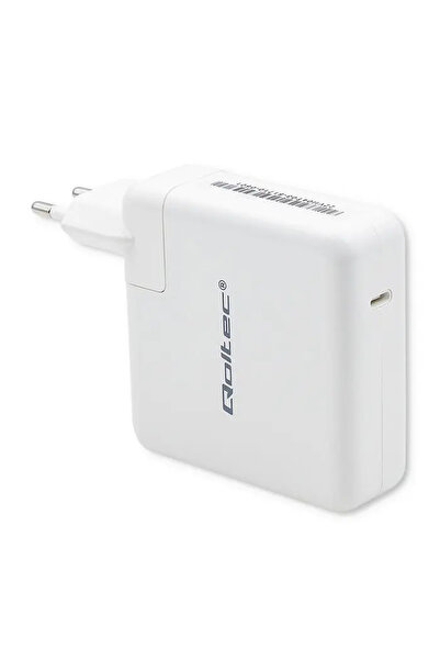 Qoltec ≈Åadowarka sieciowa FAST 96W | 5-20V | 3-4.7A | USB C PD | Bia≈Ça