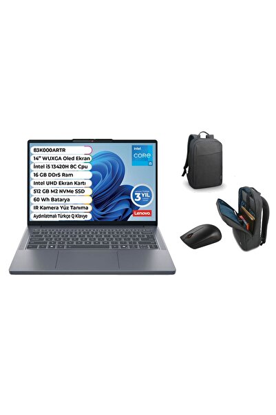 LENOVO IDEAPAD Slim 3 14IRH10 Intel Core i5 13620H 16 GB 512 GB Ssd Freedos 1...