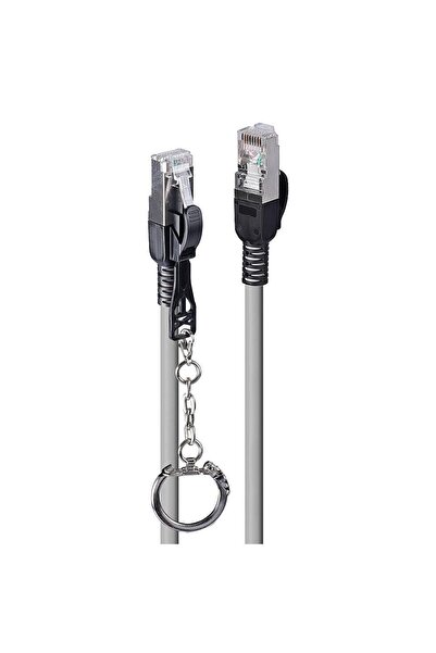 LİNDY Cablu patch Cat.6A S/FTP gri 2m blocabil