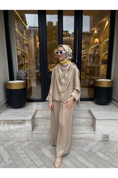 TERZİ DÜKKANI TD4768 Aresa Kadın Takım Camel