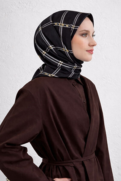 Armine Silk Scarf Nostalgia - 8656-33 Black and White Twill