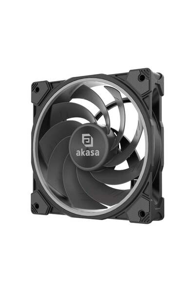 Akasa SOHO AR12, Ventilator cu palete inversate, RGB adresabil, negru - 120mm