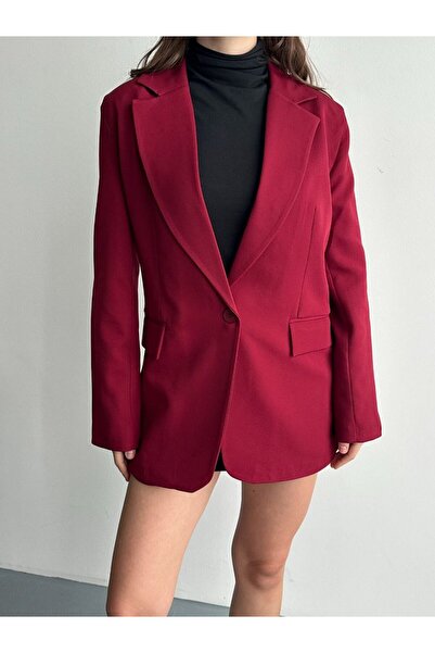DENİKK Trending Long Double Fabric Blazer Jacket