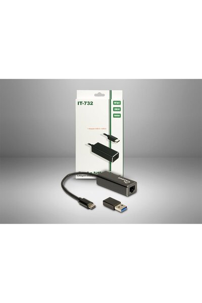 Inter-Tech Adaptor LAN Argus IT-732 USB-C Gigabit Ethernet