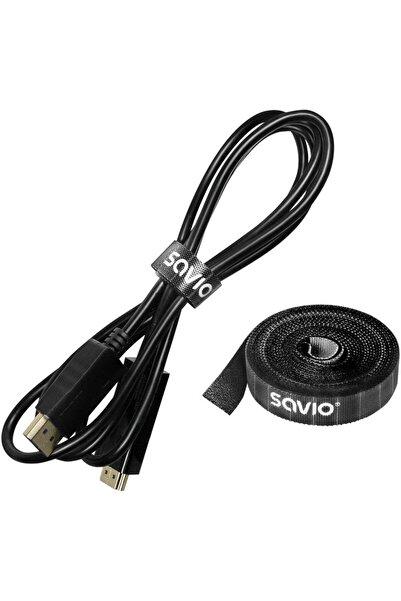 Savio OC-05 - Organizator de cabluri, Ta≈õma, Rzep, 14mm lățime, 3m
