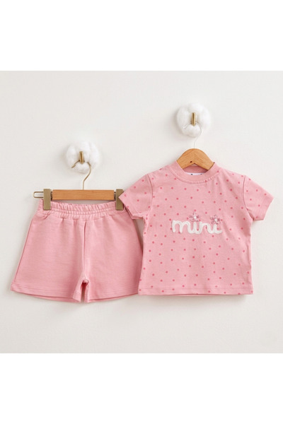 Baby Violette Cotton 2-Piece Mini Written Girls' Set