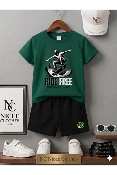NC Nicee Clothes ΚΑΛΟΚΑΙΡΙΝΟ ΠΑΙΔΙΚΟ ΣΕΤ ΜΠΛΟΥΖΑΚΙ-ΣΟΡΤΣ ΟΥΝΙΣΕΞ (ΜΕ ΣΤΑΜΠΑ K...
