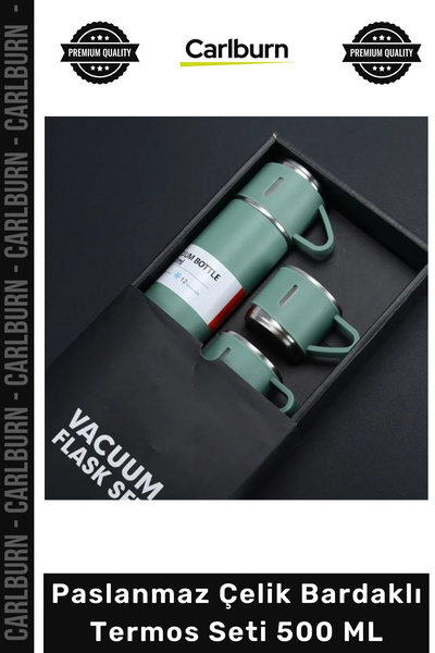Carlburn # Thermos 304 Quality Thermal Insulated 3-Cup Camping Travel Picnic ...