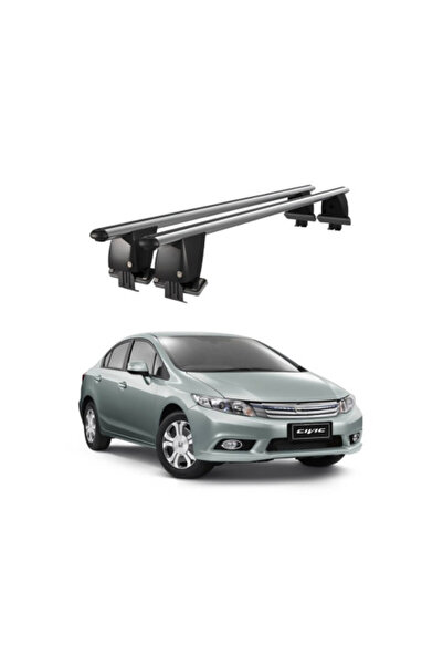 OEM Aluminum car trunk crossbars compatible with smooth roof Honda Civic IX F...