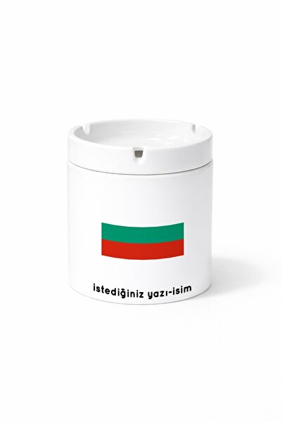 Kirbi Reklam منفضة سجائر مطبوعة بعلم بلغاريا هدية من Country Bg
