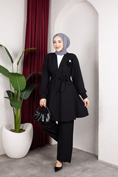 ECESSA FASHİON Comfortable Cut Flared Stone Set