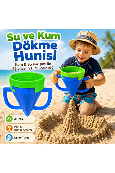antiola Kum ve Su Dökme Hunisi 3+ Yaş Plaj Oyuncağı | STEM Eğitici Kum Kalesi...