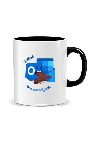 Mug Mania Personalized mug with messages for corporate people, Outlook ate my...