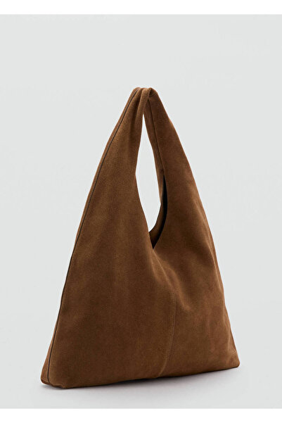 MANGO Woman Süet shopper çanta