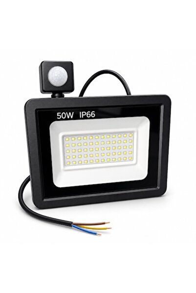 trandafi led Proiector LED de exterior 50W cu senzor de mișcare Negru IP66 Al...