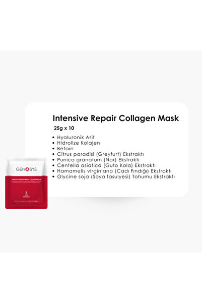 genosys Intensive Repair Collagen Mask ( Collagen Maske 5'Li Paket)
