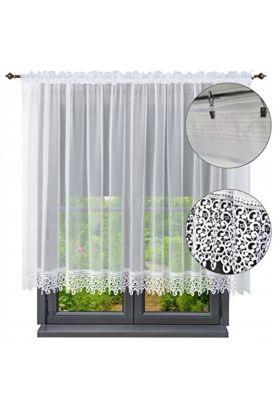 NOW-ART Cortină Gata Cu Dantelă, 500x180, Material Poliester, Design Elegant,...
