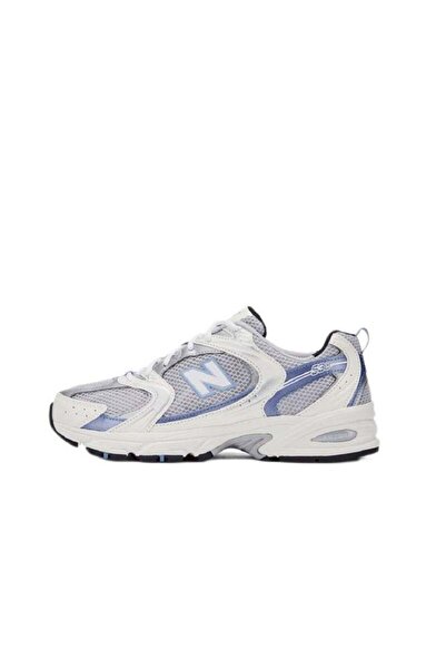 New Balance x Staud 530 Casual Colorblock Sneakers Sky-Blue/Gray