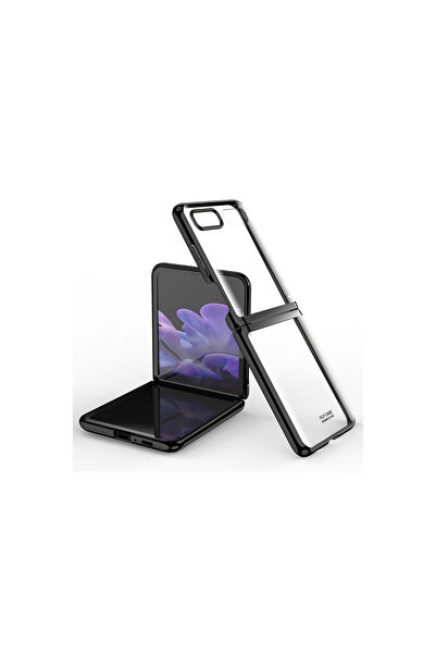 Genel Markalar Galaxy Z Flip 4 Kılıf Fold Element Kapak - Siyah