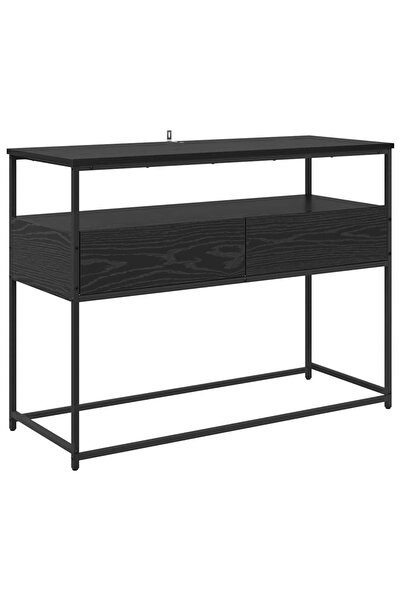 vidaxl Masă de consolă Stejar Negru 100 x 40 x 75 cm Lemn compozit
