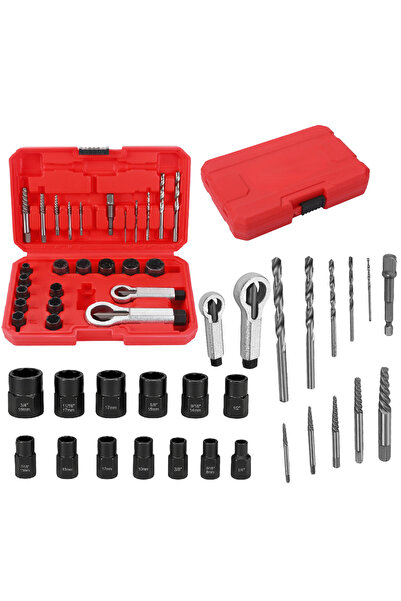 zola Set extractoare suruburi rupte, 26 piese, compatibil bormasina, otel cal...