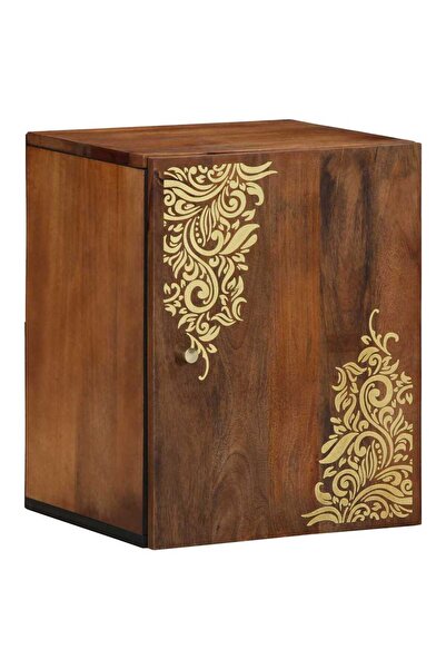 vidaxl Wall cabinet Honey brown 38 x 33 x 48 cm Solid mango wood
