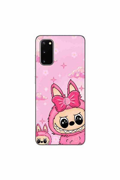 OEM Husa compatibila cu Samsung Galaxy S20 Silicon Gel Tpu Model Labubu Pink ...