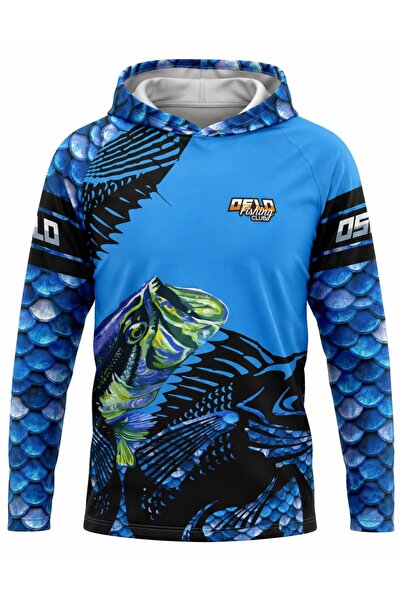 Oslo Balıkçı T-Shirt Kapüşonlu Fish Scale