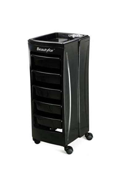 Beautyfor Cosmetic Trolley T-300A, Black - Hairdresser Salon Trolley, T-300A,...