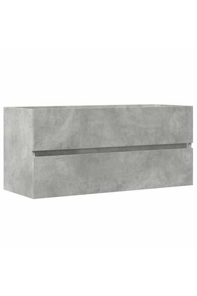 vidaxl Dulap de chiuvetă, gri beton, 100x38,5x45 cm, PAL