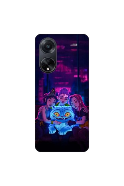 OEM Husa compatibila cu Oppo A98 5G Silicon Gel Tpu Model KPop Demon Hunters ...