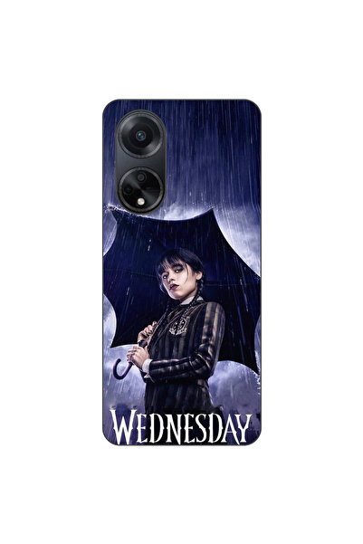 OEM Case compatible with Oppo A98 5G Silicone Gel Tpu Model Wednesday Umbrella
