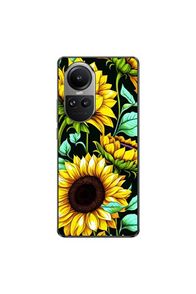 OEM Husa compatibila cu Oppo Reno10 5G Silicon Gel Tpu Model Floarea Soarelui AI