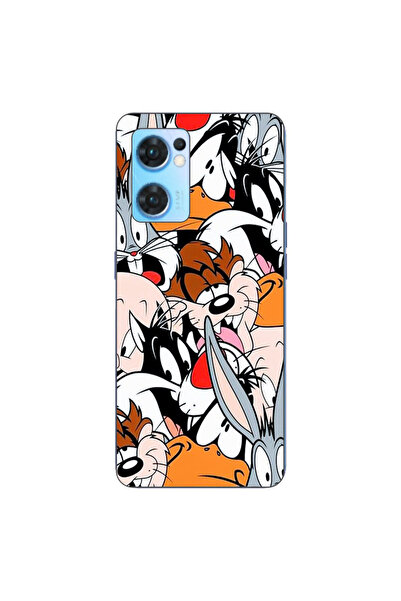 OEM Case compatible with Oppo Reno 7 5G Silicon Gel Tpu Looney Tunes Pattern