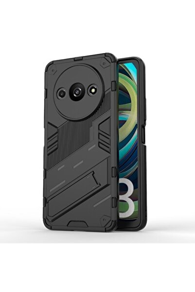 sscase Punk Armor Σκληρή Θήκη με Στήριγμα Black (Xiaomi Redmi A3)