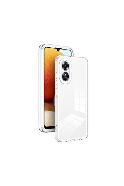 sscase Color Frame Διάφανη Σκληρή Θήκη White (Oppo A18/A38)