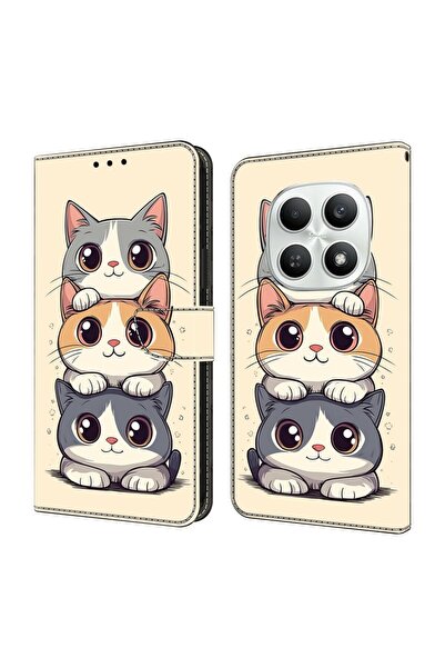 sscase Colored Drawing Θήκη Πορτοφόλι Cats (Xiaomi Redmi Note 15 5G/Poco M8 5G)