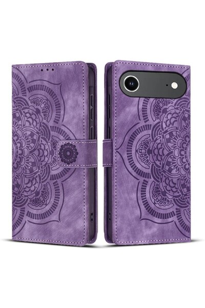 sscase Mandala Retro Θήκη Πορτοφόλι Purple (Apple iPhone Air)