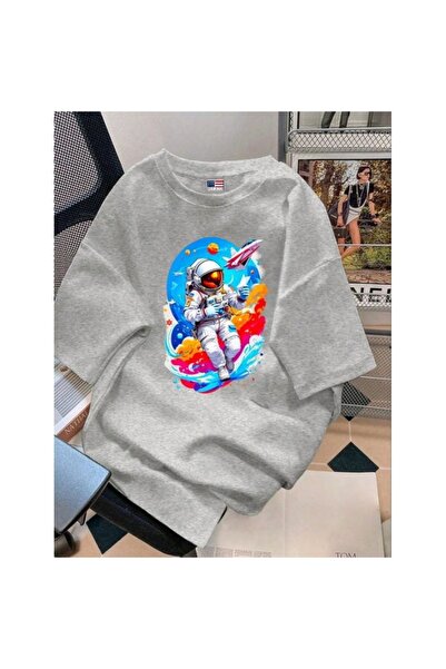 bellanova Unisex Oversize Printed T-Shirt Streetwear Comfortable Fit Daily Pr...
