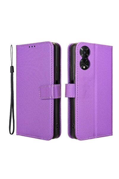 sscase Diamond Texture Θήκη Πορτοφόλι Purple (TCL 50 5G)