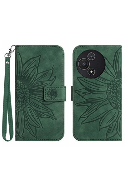 sscase Sun Flower Θήκη Πορτοφόλι Dark Green (TCL 60R 5G)