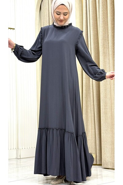 ESRANUR 100% Cotton Viscose Tesettür Star Dress