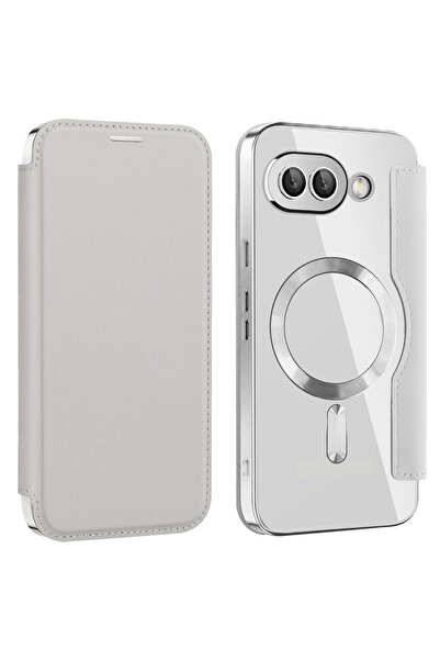 sscase Straight MagSafe Θήκη Βιβλίο Silver (Google Pixel 9a 5G)