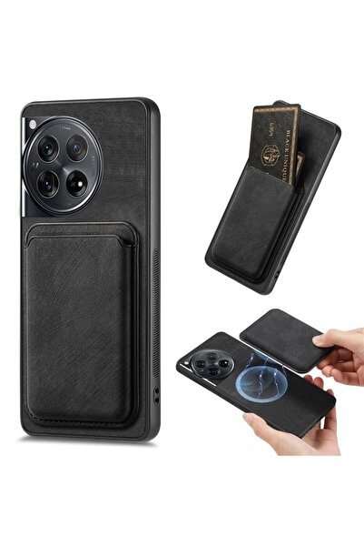sscase Card Magnetic Σκληρή Θήκη με Πορτοφόλι Black (OnePlus 12 5G)